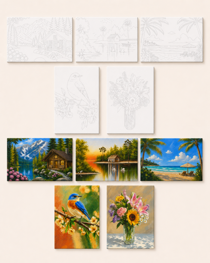 Outline Transfer Set - 5 Mixed Designs